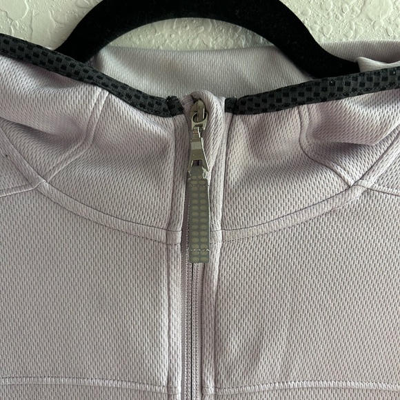 Nike Jacket Womens XS Extra Small Lilac Full Zip Dri Fit Hooded Running Retro - Picture 4 of 11